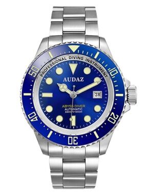Audaz Abyss Diver Blue Watch Brand New Never Worn